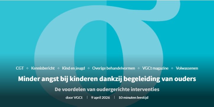 Minder angst bij kinderen dankzij begeleiding van ouders