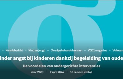 Minder angst bij kinderen dankzij begeleiding van ouders