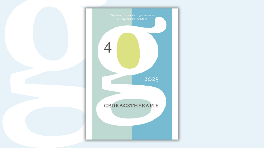 Tijdschrift Gedragstherapie omslag nummer 4